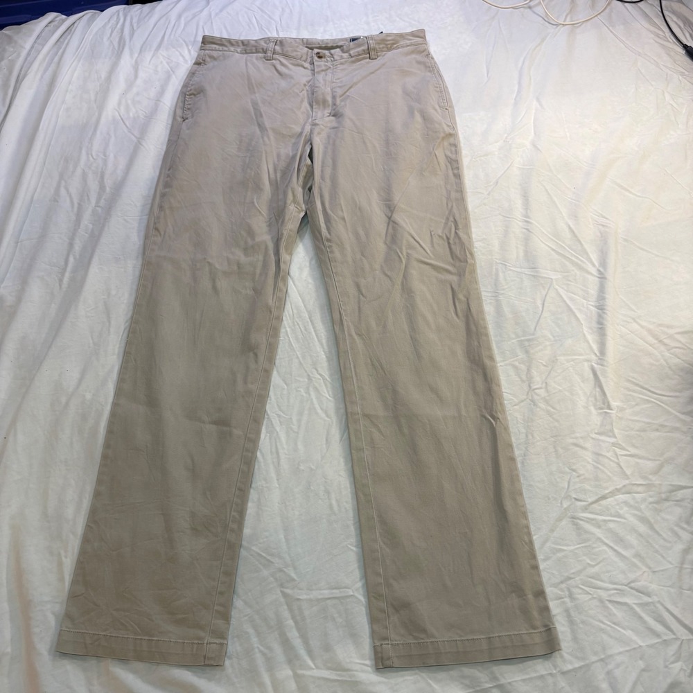 Vineyard Vines Men's Khaki Chinos Pants Straight Fit Size 34x34 (32.5L)